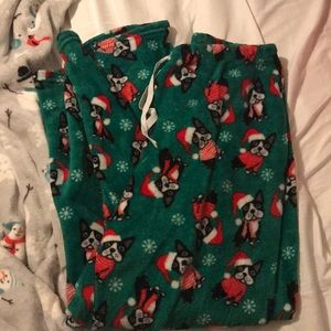 Fuzzy pajama pants